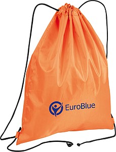 Gym bag made of polyester, orange