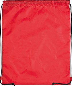 Gym bag made of polyester, red