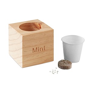 Herb pot wood