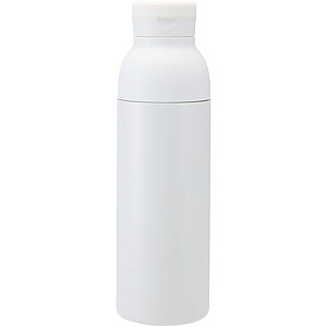 Illuminate 650 ml RCS recycled double wall stainless steel water bottle with 3-piece lid set