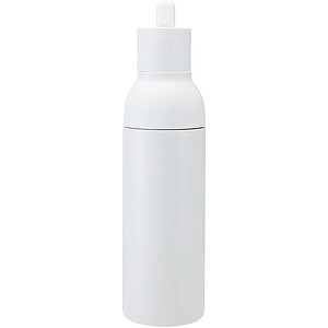 Illuminate 650 ml RCS recycled double wall stainless steel water bottle with 3-piece lid set
