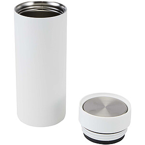 Illuminate 650 ml RCS recycled double wall stainless steel water bottle with 3-piece lid set
