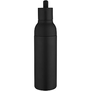 Illuminate 650 ml RCS recycled double wall stainless steel water bottle with 3-piece lid set