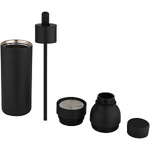 Illuminate 650 ml RCS recycled double wall stainless steel water bottle with 3-piece lid set