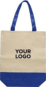 Imitation linen shopping bag