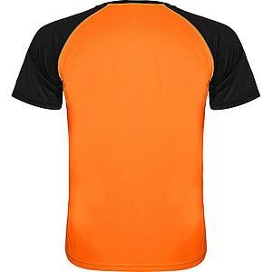 Indianapolis short sleeve kids sports t-shirt, fluor orange, size 12