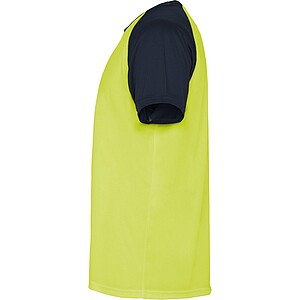 Indianapolis short sleeve kids sports t-shirt, fluor yellow, size 4