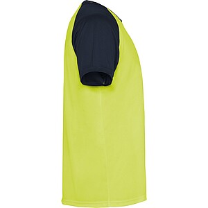Indianapolis short sleeve kids sports t-shirt, fluor yellow, size 4