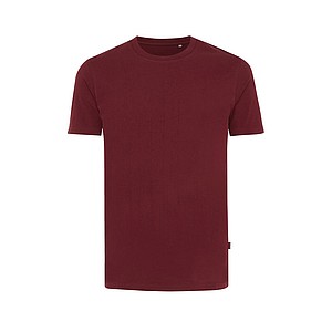 Iqoniq Bryce recycled cotton t-shirt, burgundy, M