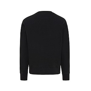 Iqoniq Kruger relaxed recycled cotton crew neck, black, XL