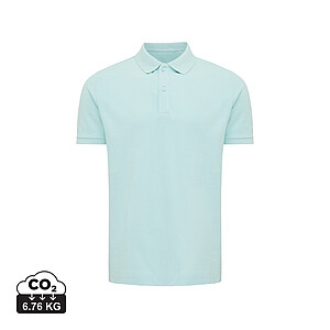 Iqoniq Yosemite recycled cotton pique polo, crushed mint, size XXS