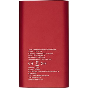 Juice 4000mAh wireless powerbank
