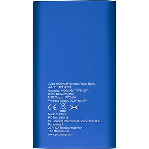 Juice 4000mAh wireless powerbank