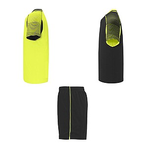 Juve kids sports set, fluor yellow, size 8