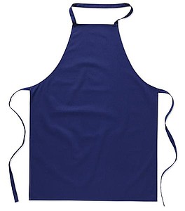 Kitchen apron in cotton, blue