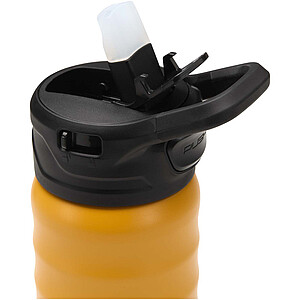 Knox 350 ml RCS recycled double wall stainless steel sport bottle with flip straw