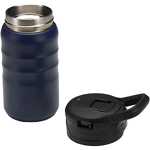 Knox 350 ml RCS recycled double wall stainless steel sport bottle with flip straw