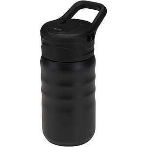 Knox 350 ml RCS recycled double wall stainless steel sport bottle with flip straw