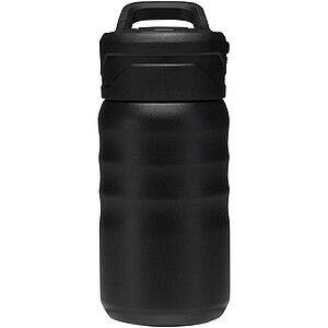 Knox 350 ml RCS recycled double wall stainless steel sport bottle with flip straw