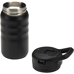 Knox 350 ml RCS recycled double wall stainless steel sport bottle with flip straw