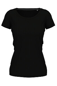 Ladies T-shirt STEDMAN STRETCH-T, black, size S
