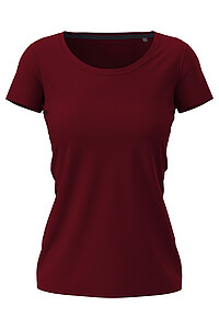 Ladies T-shirt STEDMAN STRETCH-T, burgundy, size XS