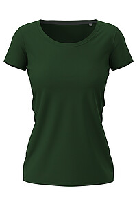 Ladies T-shirt STEDMAN STRETCH-T, dark green, size XS