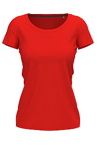 Ladies T-shirt STEDMAN STRETCH-T, red, size XS
