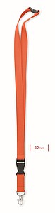 Lanyard with metal hook 20mm
