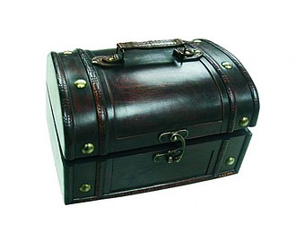 LAPOLINA wooden treasure chest, micro