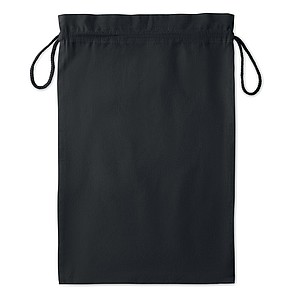 Large gift cotton draw cord bag. Size approx. 30 x 47cm. 105 gr/m2.