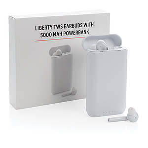 Liberty TWS earbuds with 5.000 mAh powerbank