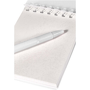 Lig Mini recycled outdoor soft cover notebook and ballpoint pen set (black ink)