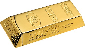 Lighter "Gold bar", golden