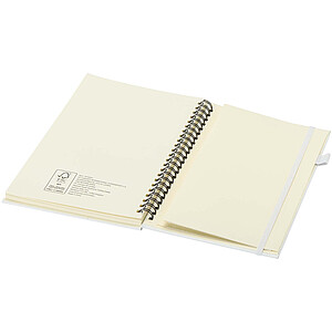 Liss A5 recycled plastic hard cover spiral notebook