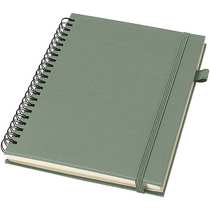 Liss A5 recycled plastic hard cover spiral notebook