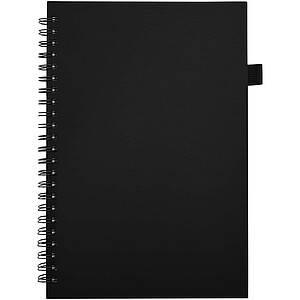 Liss A5 recycled plastic hard cover spiral notebook