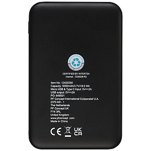 Loop 5000 mAh recycled plastic power bank