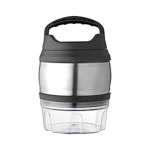 Lunch box with carrying handle, grey