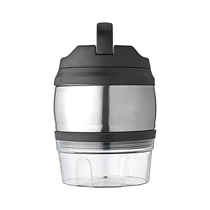 Lunch box with carrying handle, grey