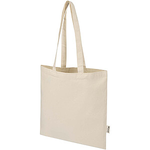 Madras Blend 140 g/m2 GRS recycled cotton tote bag 7L