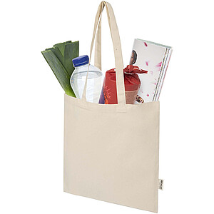 Madras Blend 140 g/m2 GRS recycled cotton tote bag 7L