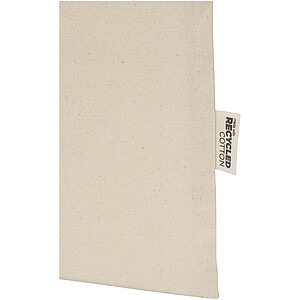 Madras Blend 140 g/m2 GRS recycled cotton tote bag 7L