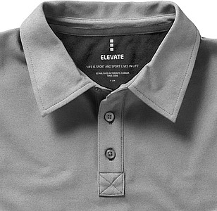 Markham short sleeve mens stretch polo, light grey, XL