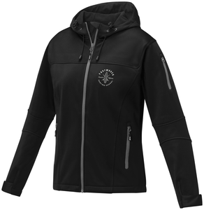 Match womens softshell jacket, black, L