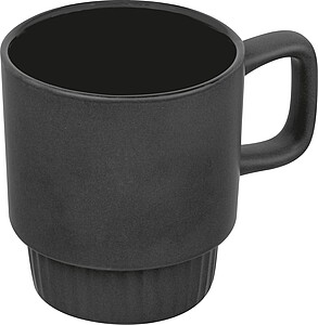 Matte ceramic mug, 300 ml, black