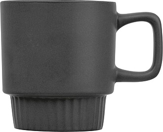Matte ceramic mug, 300 ml, black