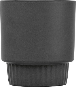 Matte ceramic mug, 300 ml, black