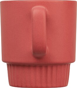 Matte ceramic mug, 300 ml, red