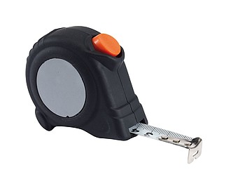 Measuring tape "Builder", 3m,colour black